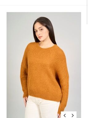 Pure Alpaca Galia Sweater. Camel